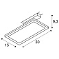 1004933 SLV PANEL TRACK 1Phase, square, 150x300 mm трековый светильник — фото 8
