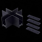 ST015.422.21 ST-Luce Skyline 220 соединитель x-образный для треков, черный — фото 1