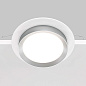 Hoop Maytoni встраиваемый светильник DL086-GX53-RD-WS белый с серебром