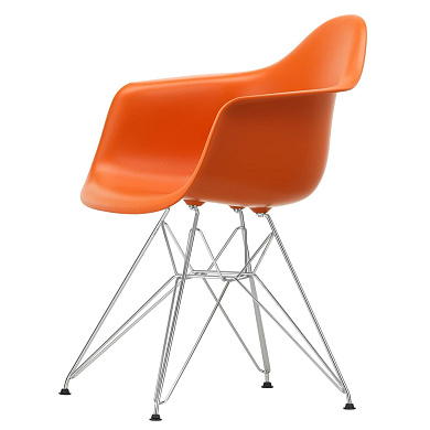 4055737200526 Eames Plastic Vitra Стул обеденный, оранжевый/хром