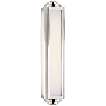 Keating Medium Sconce полированный никель с белым стеклом