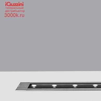 BN21 Linealuce iGuzzini Linear Recessed - Warm White LED - Electronic control gear 220-240V ac - DALI - L=1658 mm - R13 anti-slip glass - Flood Optic