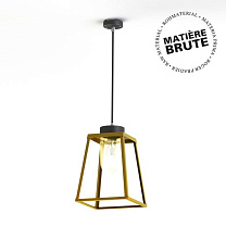 Lampiok 2 N° 2; Clear glass E27 52W; Raw brass