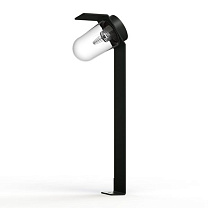 Sherlock N° 4; Clear glass E27 8W; Dark grey