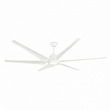 33512A-1 Faro CIES LED White ceiling fan with DC motor люстра-вентилятор блестящий белый
