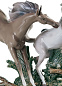 1001420 Lladro Born Free фарфоровая композиция скачущих лошадей — фото 3