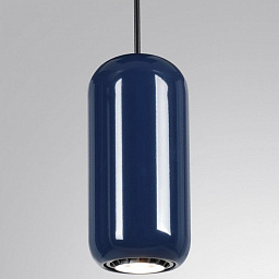 5053/1E Odeon Light Ovali подвесной светильник с гладким плафоном черный