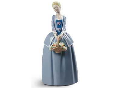 GARDEN BLOSSOMS WOMAN Фарфоровый декоративный предмет Lladro 1009180