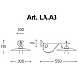 LA.A3 VALZER Aldo Bernardi настенный накладной светильник