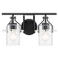 Everett 16" 2 Light Vanity Light Black настенный светильник 55078BK Kichler — фото 8