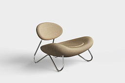 Meadow lounge chair Ecriture 0240/Chrome Woud, кресло