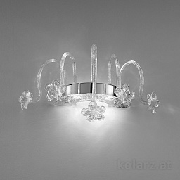 0378.62.5.Ag Kolarz Nisida настольная лампа с керамическим основанием и цветочным рисунком