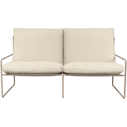 1104270931 Ferm Living Desert двухместный диван с мягкими подушками в обивке букле на металлическом каркасе