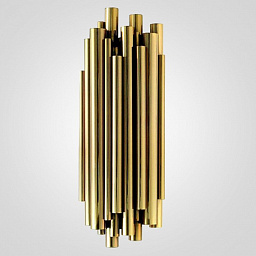настенный светильник с вертикальными золотистыми пластинами