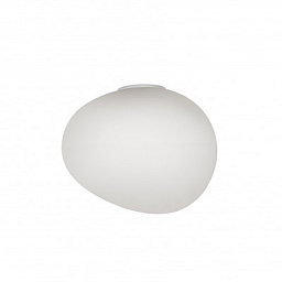 FN16801511_10 Foscarini Gregg настенный светильник с крупным овальным плафоном из белого стекла