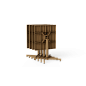 106940 Freds Fatboy Квадратный уличный стол коричневого цвета — фото 6
