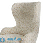 Kirby Accent Chair Facet Cream Chenille мягкое сиденье Arteriors 8162