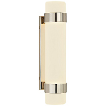 Barton Small Bath Sconce полированный никель с гравированным кристаллом