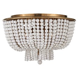 ARN4102HAB-WG Visual Comfort Jacqueline встраиваемый потолочный светильник с декоративными элементами из белых бусин