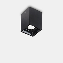 206042 Ideal lux Nitro потолочный светильник с черным корпусом и круглый источник света