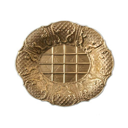 0003117-602 Villari Arabesque тарелка золотистая