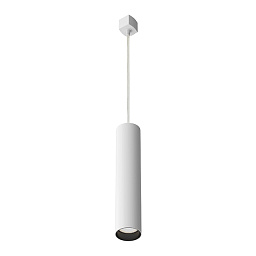 TR025-1-GU10-W Maytoni Focus трековый подвесной светильник белого цвета с вытянутым корпусом для однофазного трека Unity