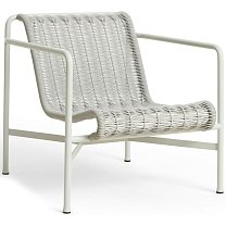 Palissade Cord Lounge Chair Low, сталь с порошковой окраской и шнур, небесно-серый (Sky grey)