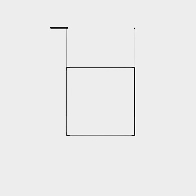 подвесной светильник квадратной формы на тросах в чёрном цвете