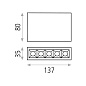 ACB Iluminacion Tango 3768/15 Потолочный светильник Черный, LED 1x10W 3000K 900lm, CRI-90, Встроенный LED