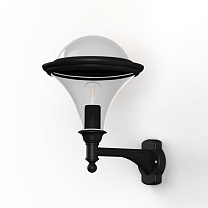 Dallas N° 3; Smoked polycarbonate E27 75W; Dark black
