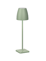 Olive Green Die-Casting Aluminium & Acrylic LED 2 Watt 207Lm 3000K IP54 Beam Angle 62O DC 5 Volt Switch On/Off USB Wire D: 11 W: 10 H: 38 cm