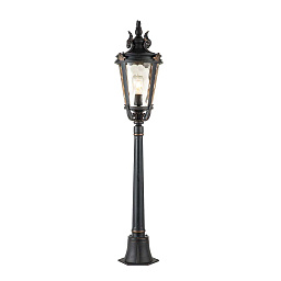 BT4-M Elstead Baltimore уличный фонарь на опоре с классическим многогранным корпусом и прозрачным стеклом