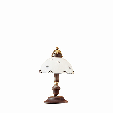 настольная лампа с шарообразным основанием синяя