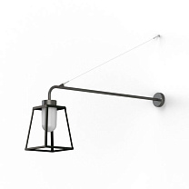 Lampiok 1 N° 6; Frosted glass E27 52W; Black grey