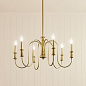 Karthe 6 Light Chandelier Natural Brass люстра 52470NBR Kichler — фото 5