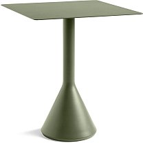 Palissade Cone Table 65×65 см, сталь, порошковая окраска, оливковый / основание бетон