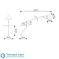 Lampe MANTIS настенный светильник DCW Editions Paris BS2 - BL — фото 4