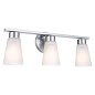 Stamos 20" 3 Light Vanity Light Brushed Nickel настенный светильник 55121NI Kichler