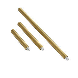 PIPE-180 Arteriors Antique набор из трёх трубок из латуни золотистого оттенка
