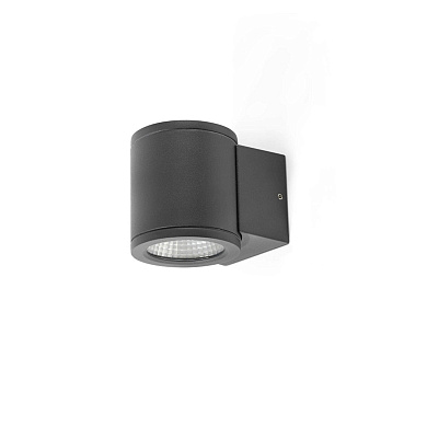 уличный настенный светильник темно-серый цилиндрический 2700K