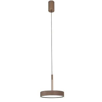 Подвесной светильник Favourite Piller 4509-1P — кофейный светодиодный подвес-диск в индустриальном стиле