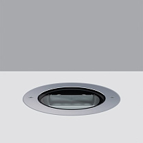 Light Up Family Recessed luminaire Earth D=239 mm - Flush-mount stainless steel frame -Neutral White - Wall Washer Optic - DALI 23W 1096.5lm - 4000K - DALI-2 - Colour: Steel