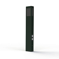 Brick² N° 4; Black PMMA E27 23W Plug; Slate grey
