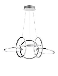9008012 Nova Luce Dante подвесная люстра с тремя кольцами и встроенной LED подсветкой
