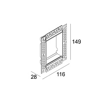 MOUNTING KIT INLET TRIMLESS H7
