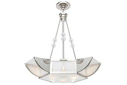 PP-231 Patinas lighting Nizza люстра в стиле ар-деко со стеклянными вставками на тягах