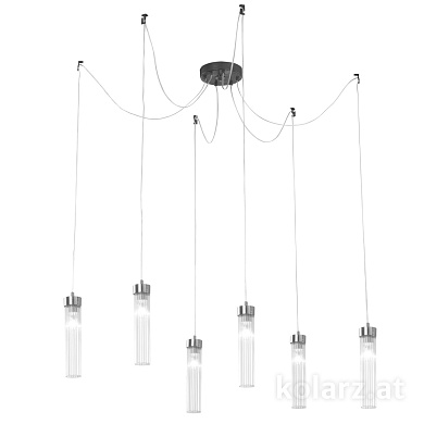 подвесной светильник с шестью лампами