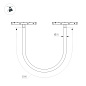 Магнитный светильник Arlight MAG-ORIENT TUBE ELASTIC R25 L5000 70 Вт DALI — фото 1