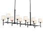 Ali 56.5" 10 Light Linear Chandelier Black люстра 52503BK Kichler