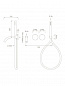 Giotto 26 Гидропрогрессивный смеситель для ванны с ручным душем Ceadesign